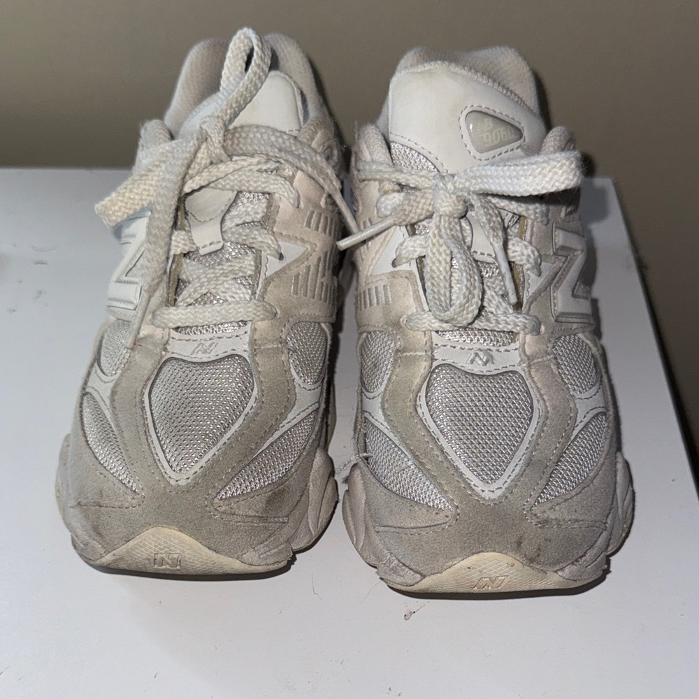 New Balance Kids White Athletic Sneakers